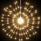 vidaXL Weihnachtsbeleuchtung Feuerwerk 140 LEDs Warmweiß 17 cm