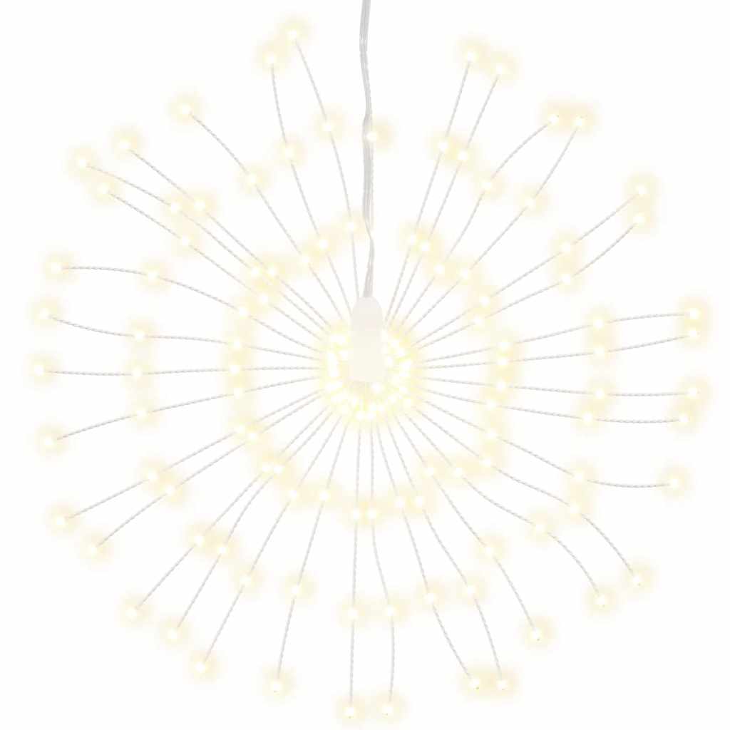 vidaXL Weihnachtsbeleuchtungen Feuerwerk 4 Stk. 140 LEDs Warmweiß 17cm