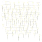vidaXL Weihnachts-Eiszapfen-Licht 100 LEDs Warmweiß 10 m Acryl PVC