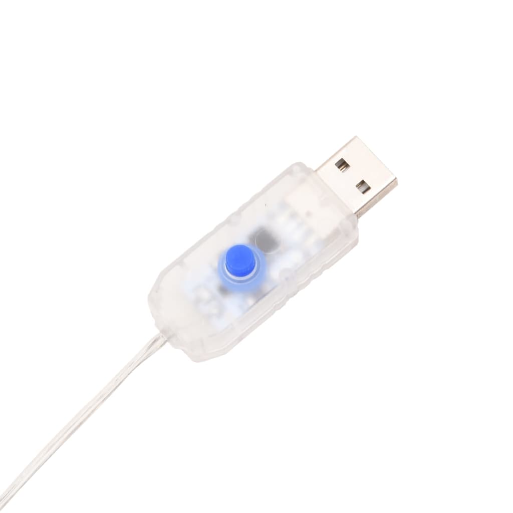 vidaXL Weihnachts-Eiszapfen-Licht 100 LEDs Warmweiß 10 m Acryl PVC