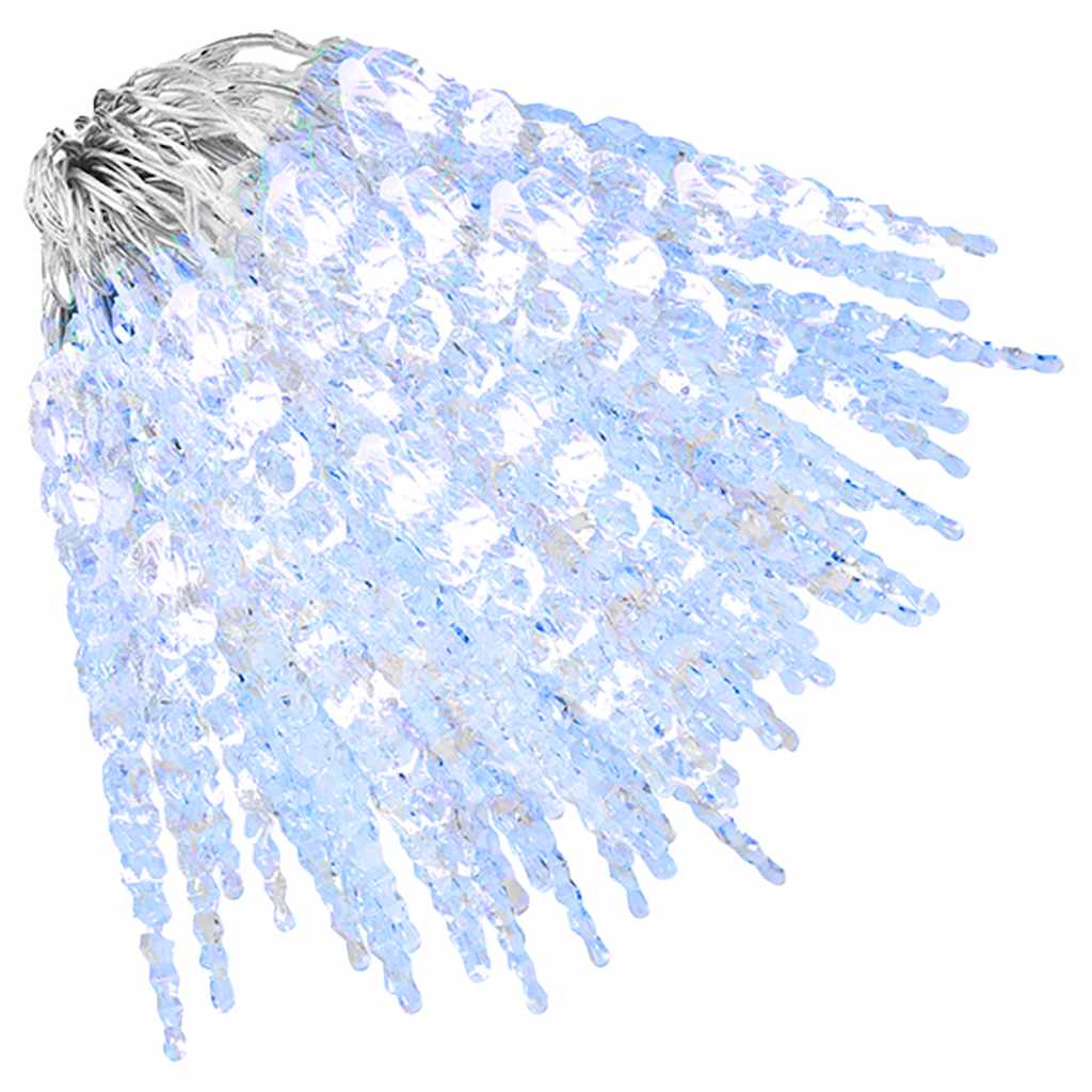 vidaXL Weihnachts-Eiszapfen-Licht 200 LEDs Kaltweiß 20 m Acryl PVC
