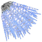 vidaXL Eiszapfen-Lichterkette 200 LEDs Blau 20 m Acryl PVC