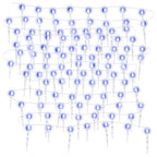 vidaXL Eiszapfen-Lichterkette 200 LEDs Blau 20 m Acryl PVC