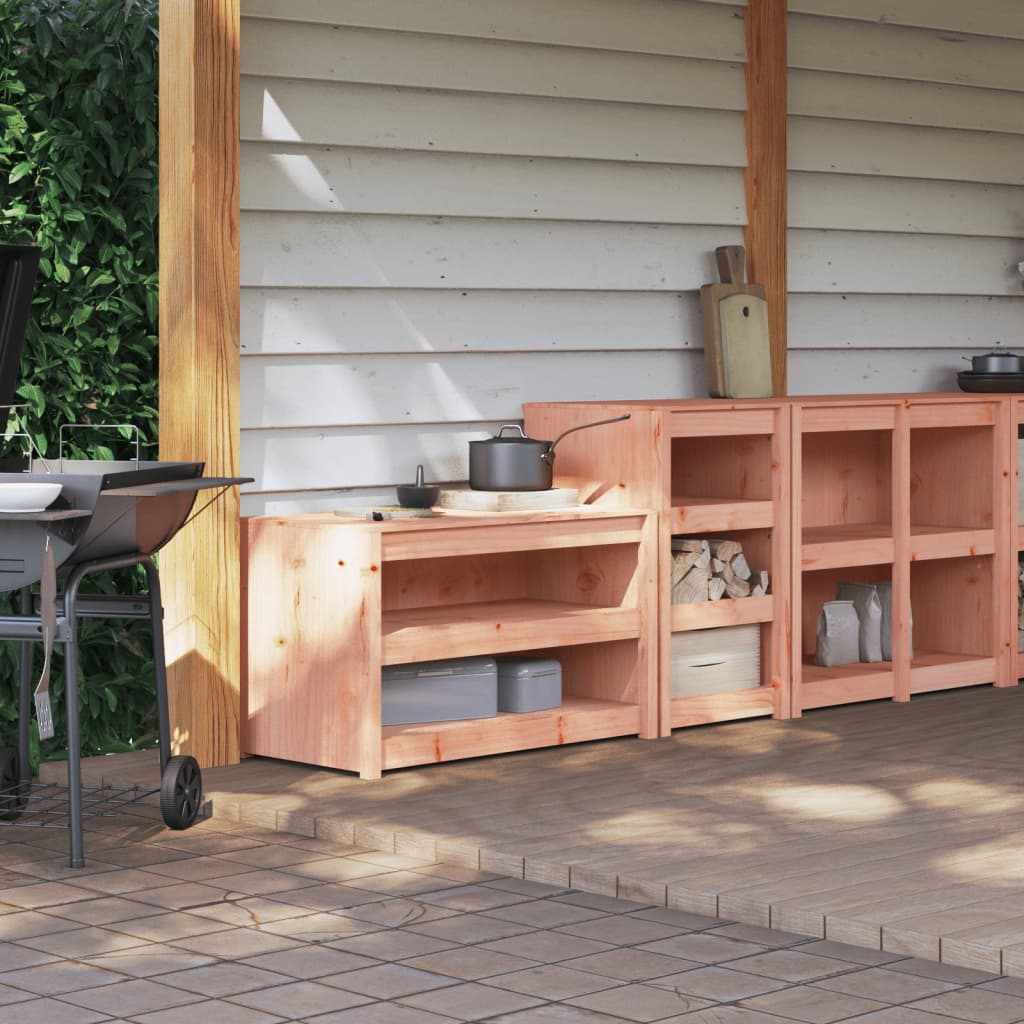 vidaXL Outdoor-Küchenschränke MEPPEL 2 Stk. Massivholz Douglasie