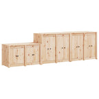 vidaXL Outdoor-Küchenschränke MEPPEL 3 Stk. Massivholz Kiefer