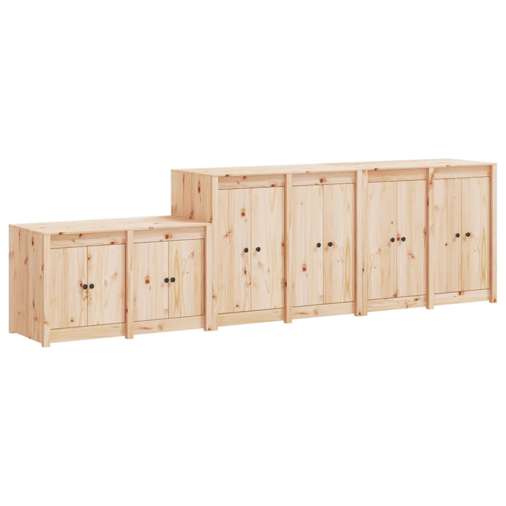vidaXL Outdoor-Küchenschränke MEPPEL 3 Stk. Massivholz Kiefer