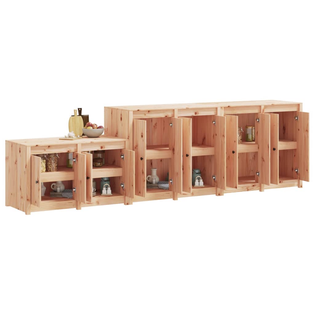 vidaXL Outdoor-Küchenschränke MEPPEL 3 Stk. Massivholz Kiefer