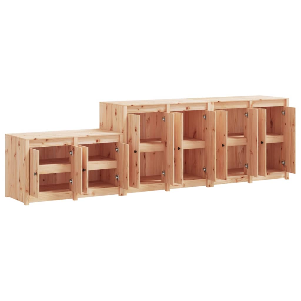 vidaXL Outdoor-Küchenschränke MEPPEL 3 Stk. Massivholz Kiefer