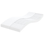 vidaXL Schaumstoffmatratze Weiß 80x200 cm 7-Zonen Härtegrad 20 ILD
