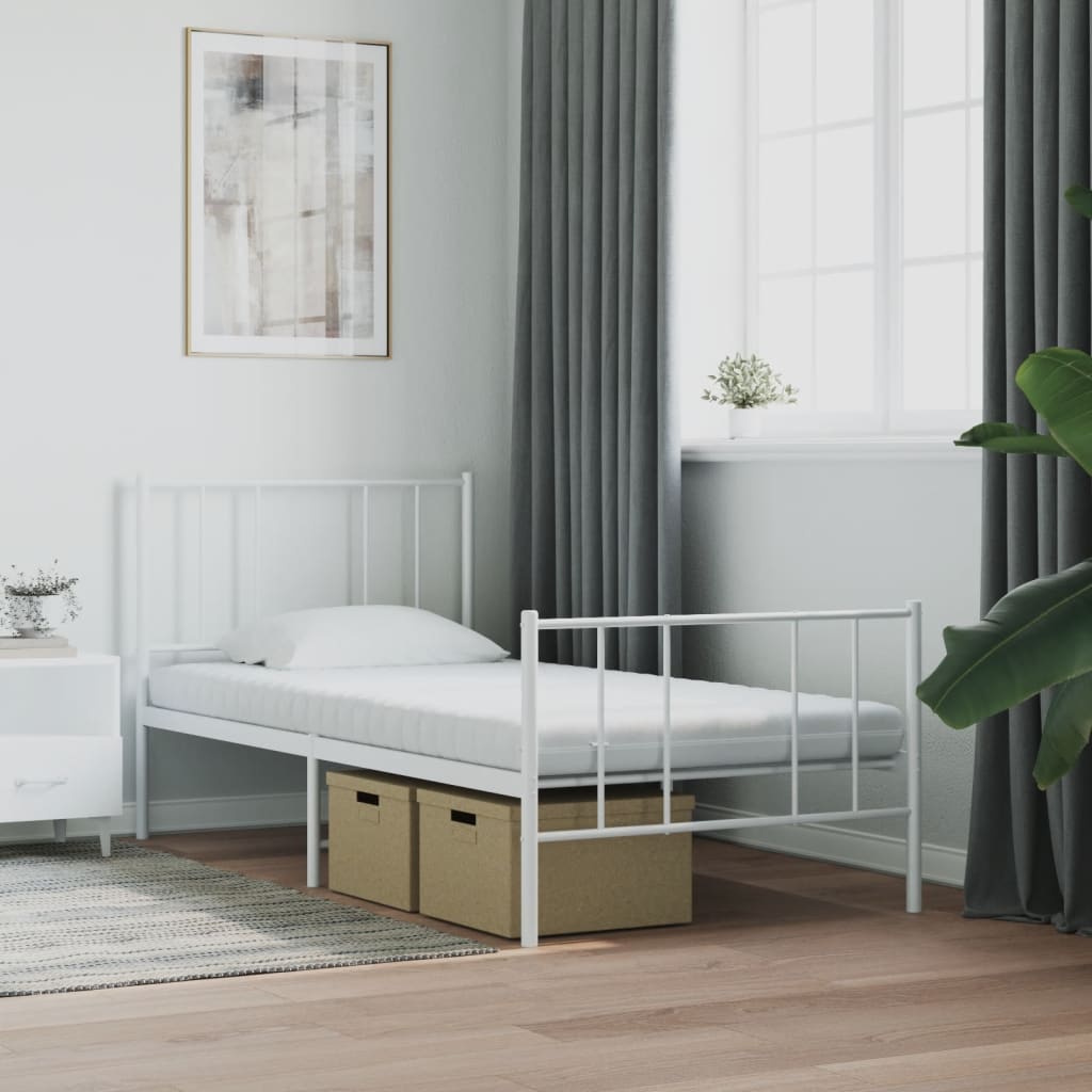 vidaXL Schaumstoffmatratze Weiß 80x200 cm 7-Zonen Härtegrad 20 ILD