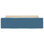 vidaXL Bettschubladen 2 Stk. Blau Holzwerkstoff und Samt