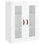 vidaXL Wandschrank Hochglanz-Weiß 69,5x34x90 cm