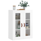 vidaXL Wandschrank Hochglanz-Weiß 69,5x34x90 cm