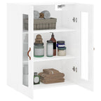 vidaXL Wandschrank Hochglanz-Weiß 69,5x34x90 cm
