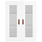 vidaXL Wandschrank Hochglanz-Weiß 69,5x34x90 cm
