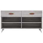 vidaXL Schuhbank Grau Sonoma 102x35x55 cm Holzwerkstoff