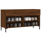 vidaXL Schuhbank Braun Eichen-Optik 102x35x55 cm Holzwerkstoff