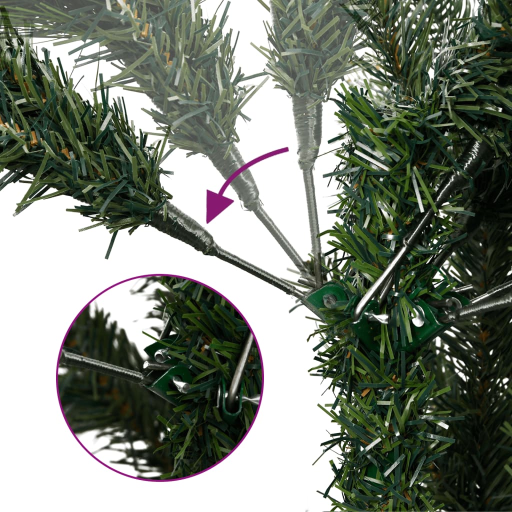 vidaXL Künstlicher Weihnachtsbaum Klappbar mit Roten Beeren 120 cm