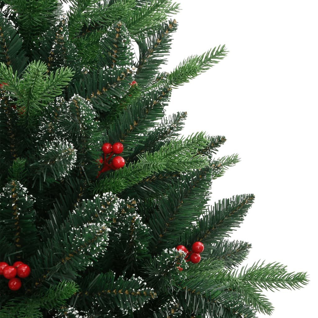 vidaXL Künstlicher Weihnachtsbaum Klappbar mit Roten Beeren 120 cm