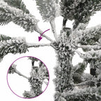 vidaXL Künstlicher Weihnachtsbaum Beschneit 210 cm