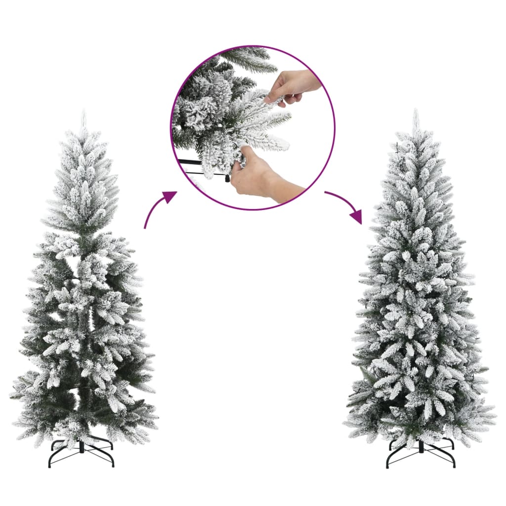 vidaXL Künstlicher Weihnachtsbaum Beschneit 210 cm