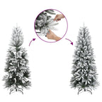 vidaXL Künstlicher Weihnachtsbaum Beschneit 210 cm