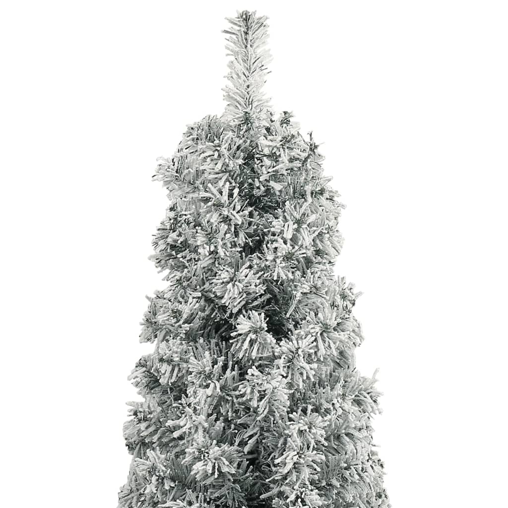 vidaXL Weihnachtsbaum Schlank mit Ständer Beschneit 270 cm PVC