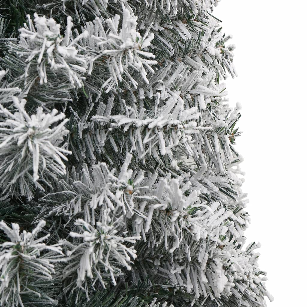 vidaXL Weihnachtsbaum Schlank mit Ständer Beschneit 270 cm PVC