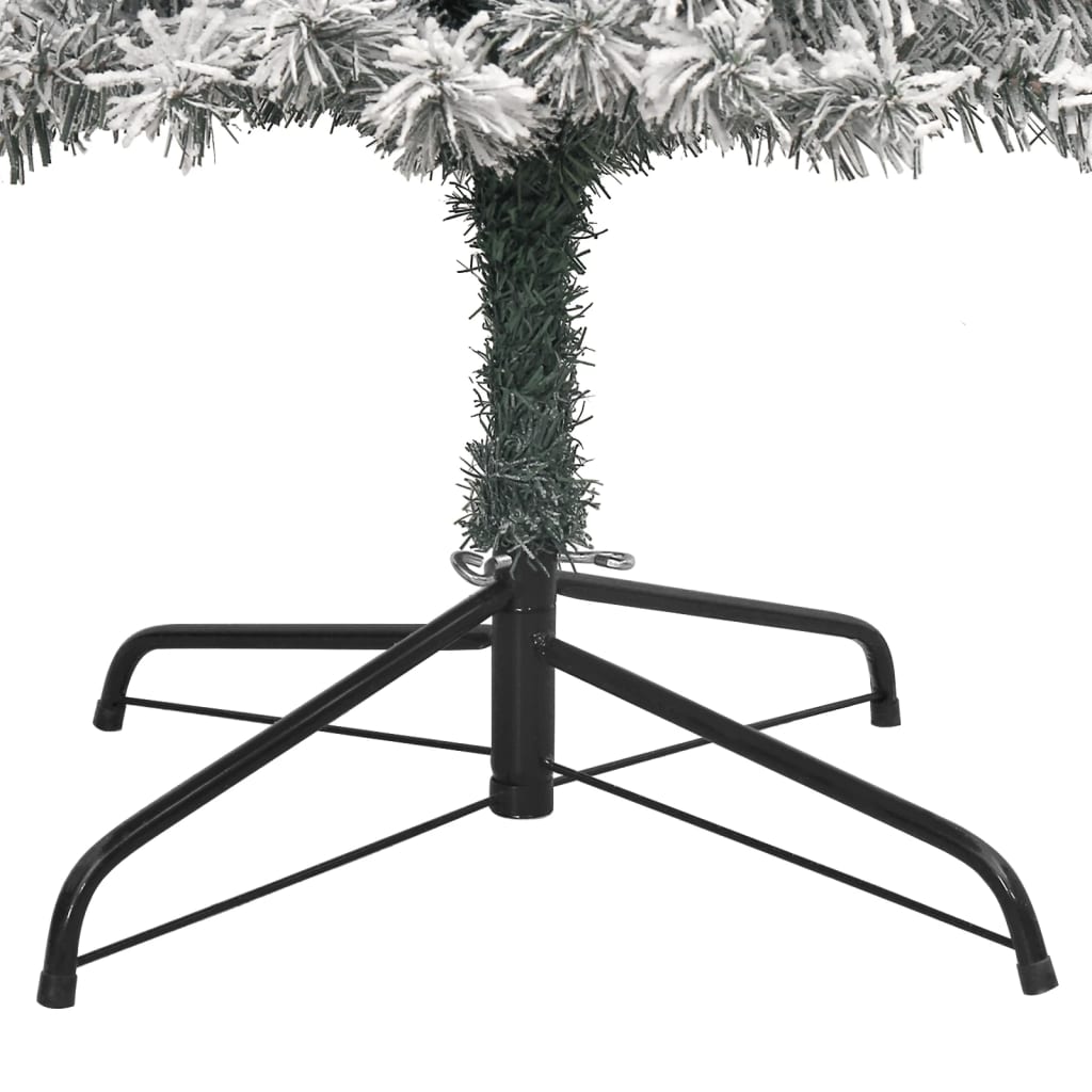 vidaXL Weihnachtsbaum Schlank mit Ständer Beschneit 270 cm PVC