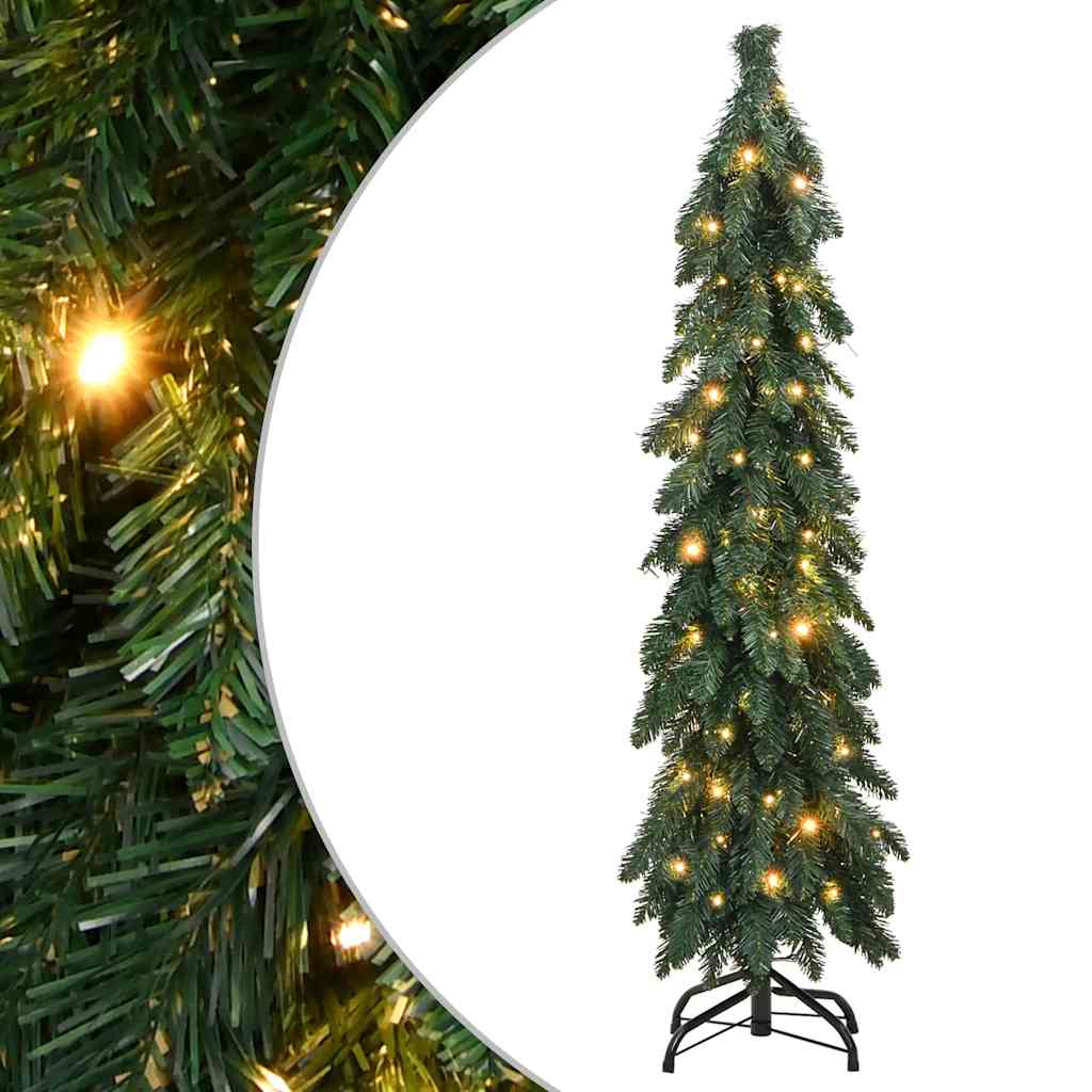 vidaXL Künstlicher Weihnachtsbaum mit Beleuchtung 60 LEDs 120 cm