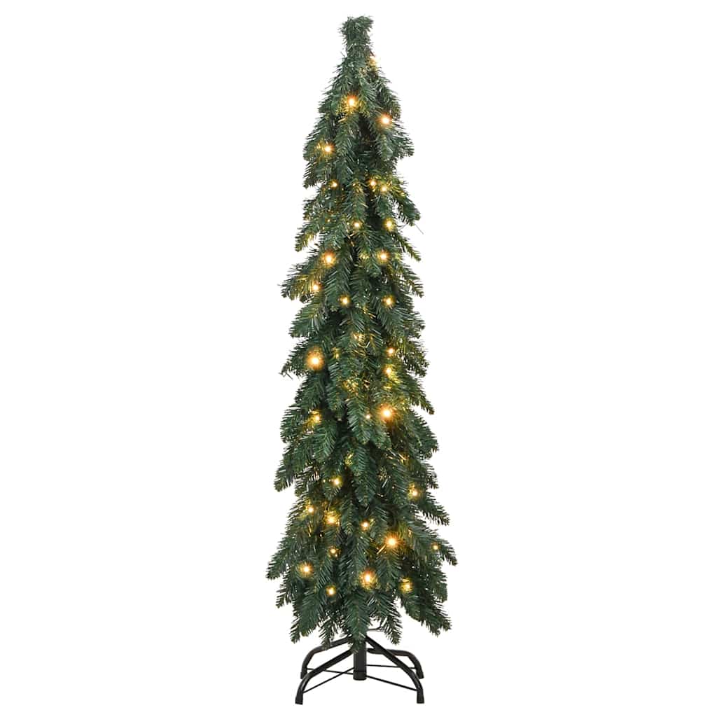 vidaXL Künstlicher Weihnachtsbaum mit Beleuchtung 60 LEDs 120 cm