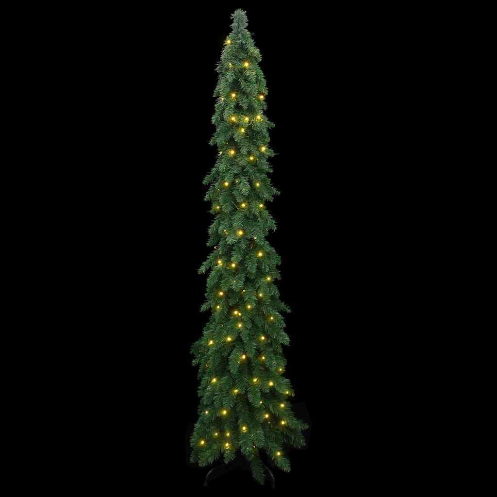 vidaXL Künstlicher Weihnachtsbaum mit Beleuchtung 130 LEDs 210 cm