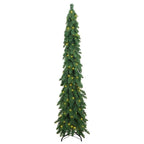 vidaXL Künstlicher Weihnachtsbaum mit Beleuchtung 130 LEDs 210 cm