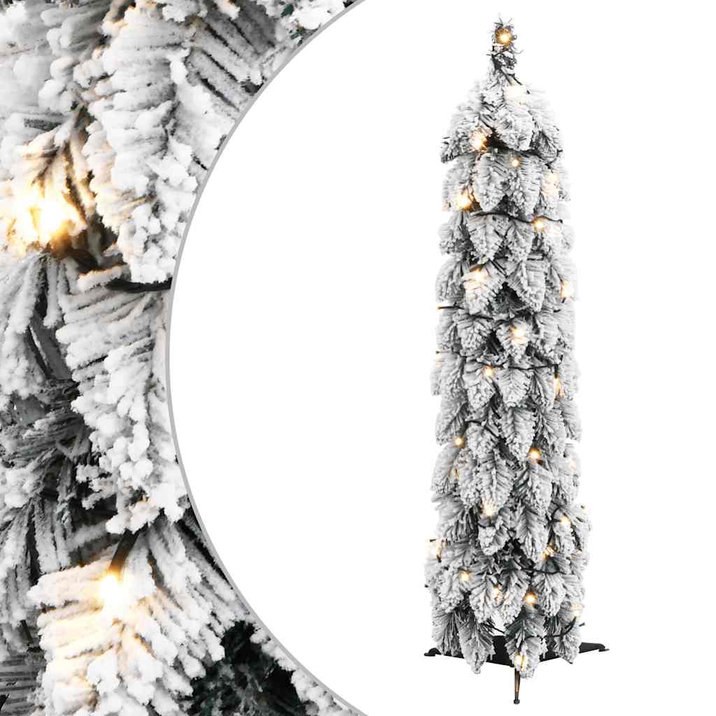 vidaXL Künstlicher Weihnachtsbaum Beleuchtung & Schnee 30 LEDs 60 cm