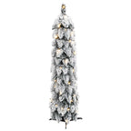 vidaXL Künstlicher Weihnachtsbaum Beleuchtung & Schnee 30 LEDs 60 cm