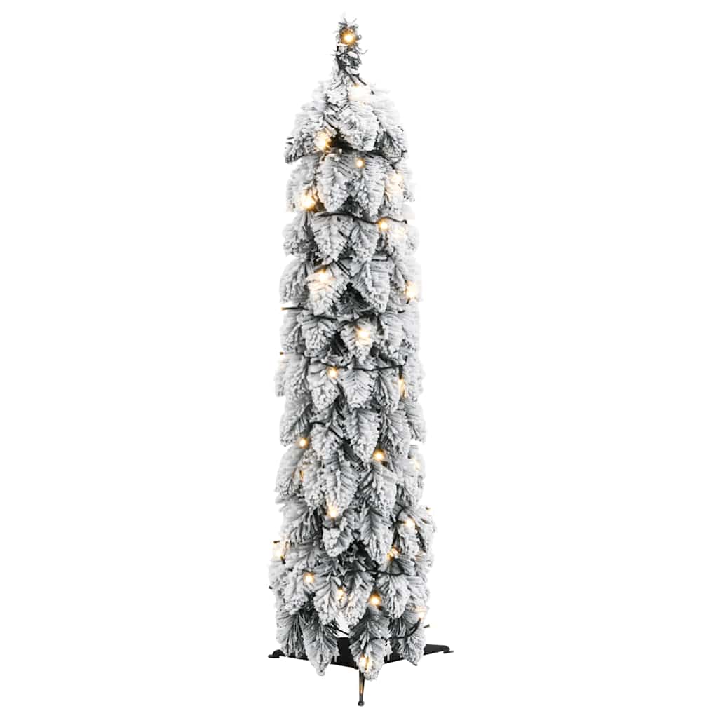 vidaXL Künstlicher Weihnachtsbaum Beleuchtung & Schnee 30 LEDs 60 cm