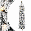 vidaXL Künstlicher Weihnachtsbaum Beleuchtung & Schnee 45 LEDs 90 cm