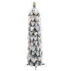 vidaXL Künstlicher Weihnachtsbaum Beleuchtung & Schnee 45 LEDs 90 cm