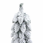 vidaXL Künstlicher Weihnachtsbaum Beleuchtung & Schnee 45 LEDs 90 cm