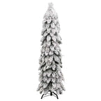 vidaXL Künstlicher Weihnachtsbaum Beleuchtung & Schnee 60 LEDs 120 cm