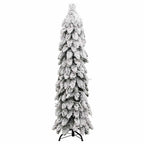 vidaXL Künstlicher Weihnachtsbaum Beleuchtung & Schnee 80 LEDs 150 cm