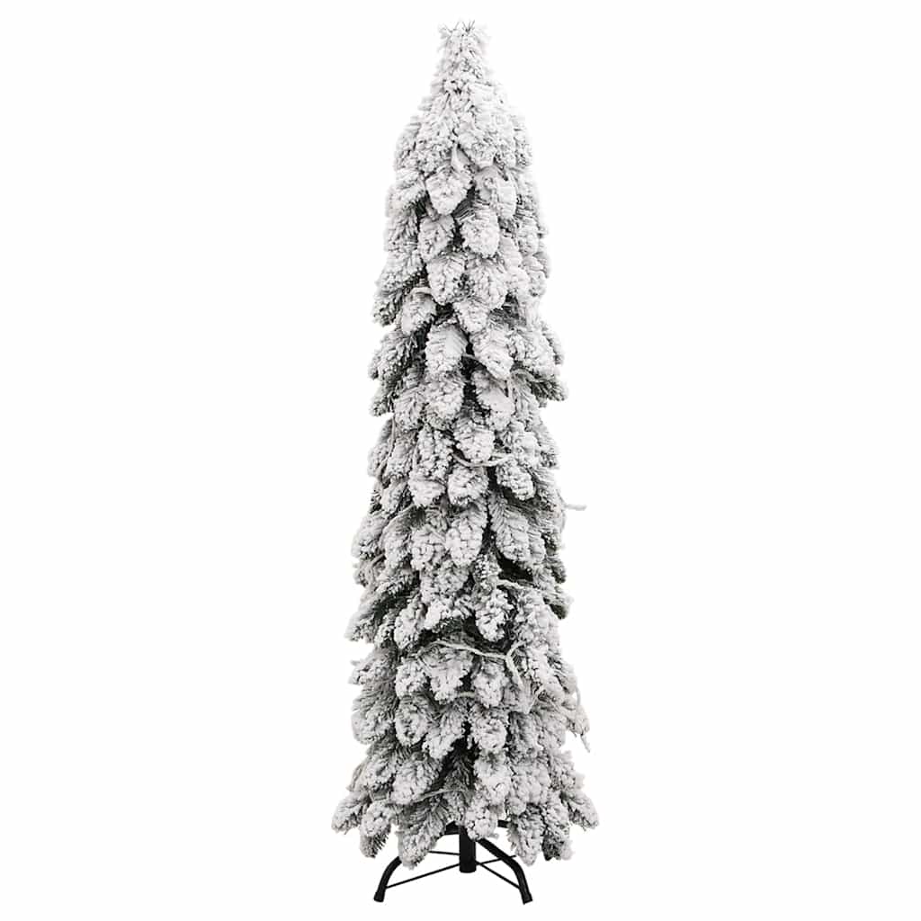 vidaXL Künstlicher Weihnachtsbaum Beleuchtung & Schnee 80 LEDs 150 cm