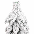 vidaXL Künstlicher Weihnachtsbaum Beleuchtung & Schnee 80 LEDs 150 cm
