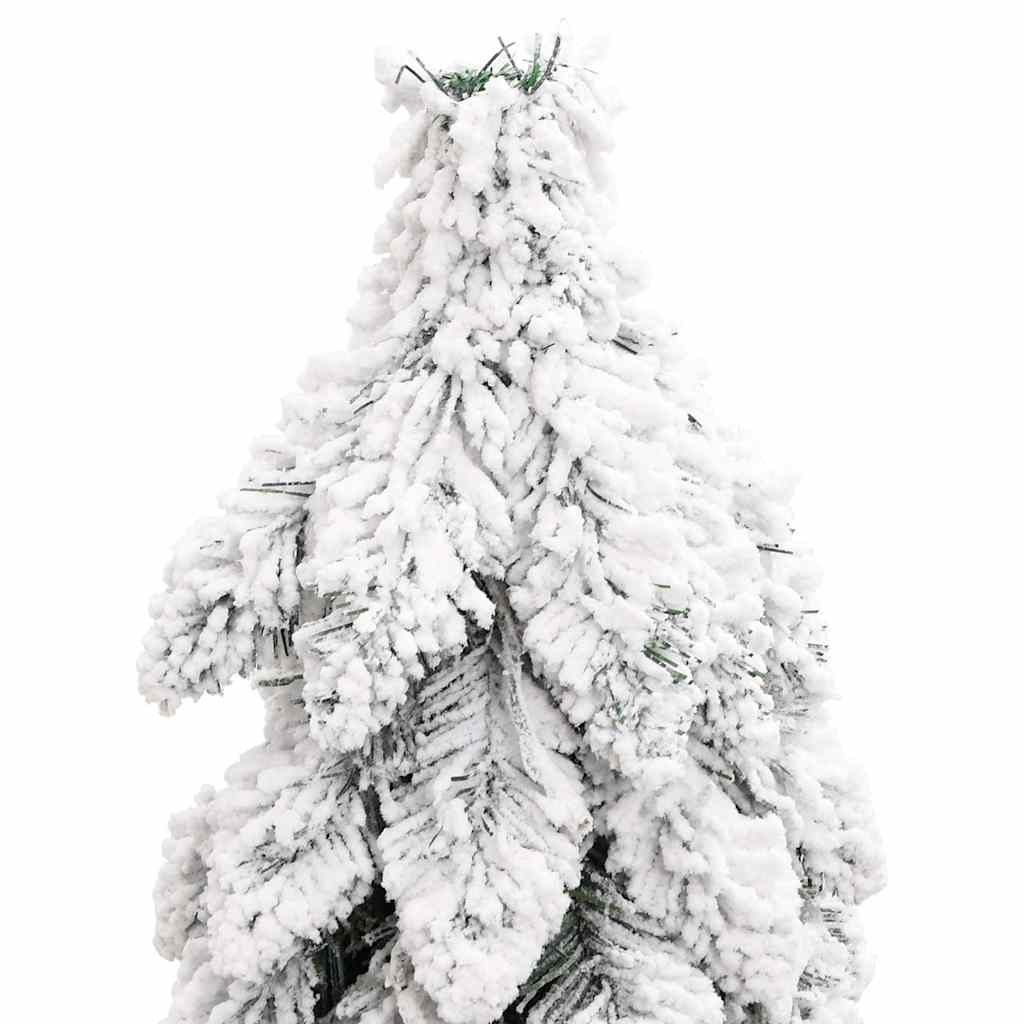 vidaXL Künstlicher Weihnachtsbaum Beleuchtung & Schnee 80 LEDs 150 cm