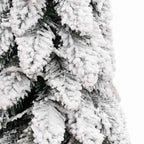 vidaXL Künstlicher Weihnachtsbaum Beleuchtung & Schnee 80 LEDs 150 cm