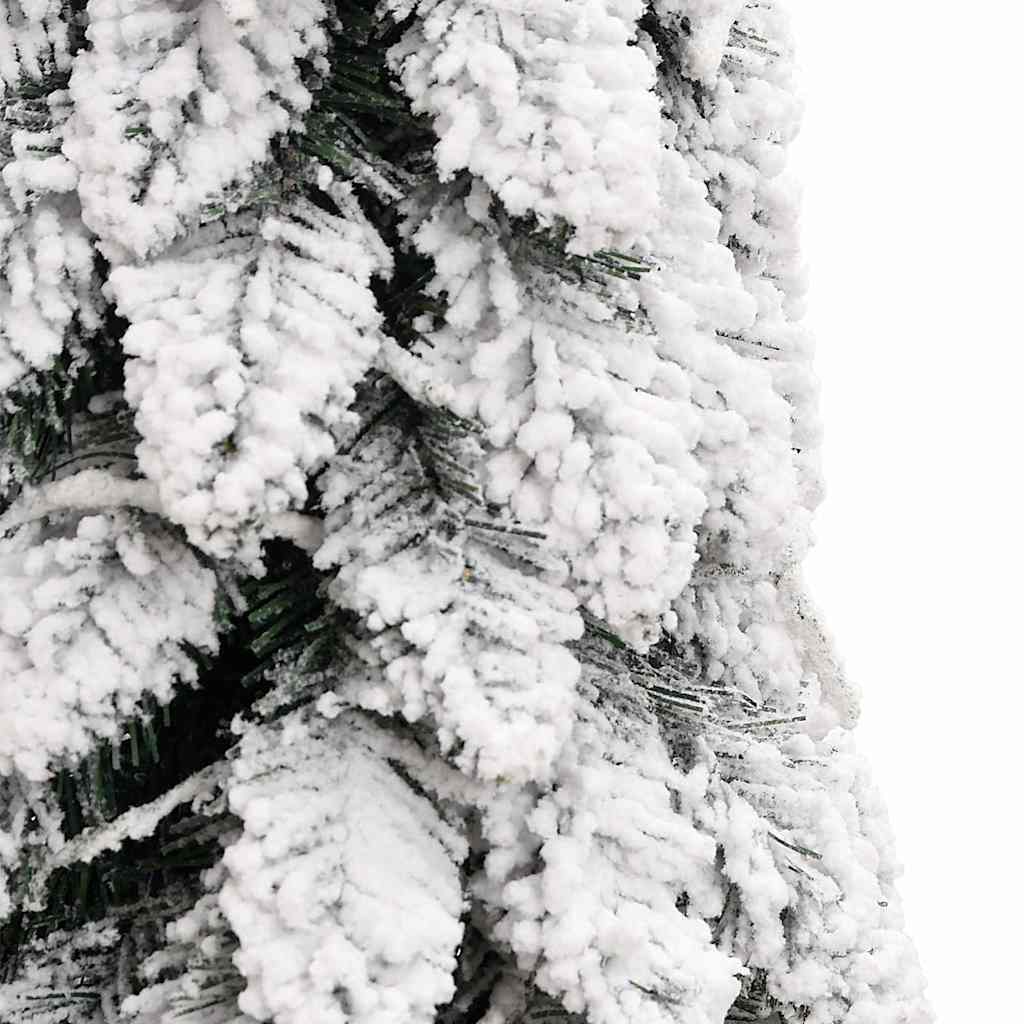 vidaXL Künstlicher Weihnachtsbaum Beleuchtung & Schnee 80 LEDs 150 cm
