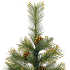 vidaXL Künstlicher Weihnachtsbaum Klappbar mit Zapfen 120 cm