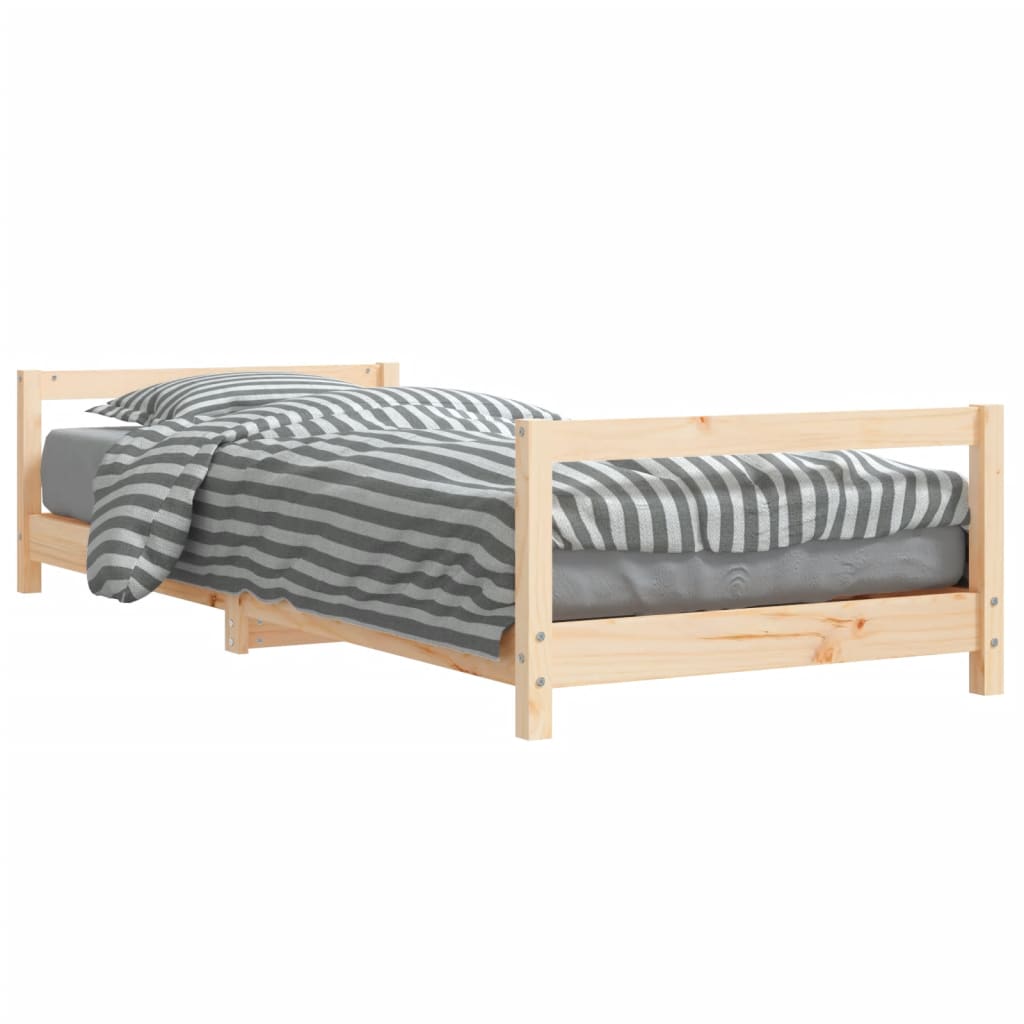 vidaXL Kinderbett 80x200 cm Massivholz Kiefer