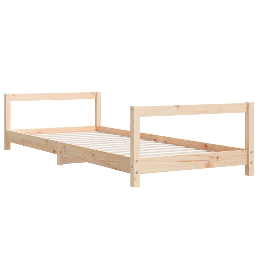 vidaXL Kinderbett 80x200 cm Massivholz Kiefer