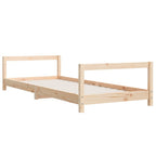vidaXL Kinderbett 80x200 cm Massivholz Kiefer